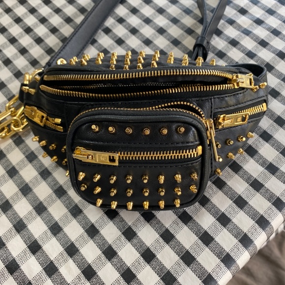 🖤🤍 Alexander Wang Attica Studded Cross Body Waist Bag Stud - Picture 15 of 16